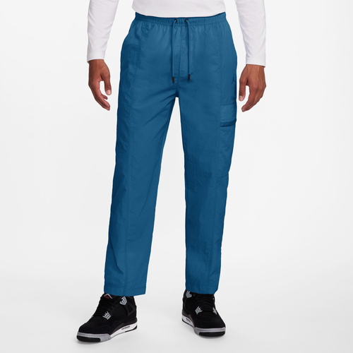 Jordan Mens  Essential Woven Pants In Blue/white