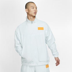 Men's - Jordan 23 Engineered Nylon Jacket - Pure Platinum/Laser Orange