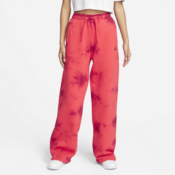 Women's - Jordan Heritage Fleece AOP Pants - Red/Red