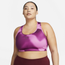 Nike Dri-FIT Swoosh Printed Bra Plus - Women's Pink