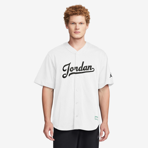 

Jordan Mens Jordan Flight MVP Statement Baseball Top - Mens White/Black Size L