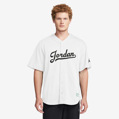 

Jordan Mens Jordan Flight MVP Statement Baseball Top - Mens White/Black Size M