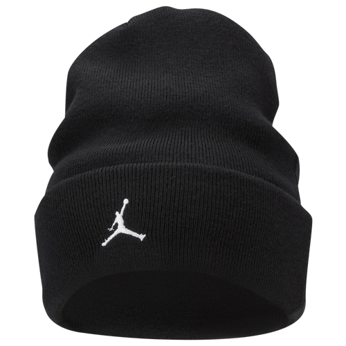 

Jordan Mens Jordan Peak Beanie - Mens White/Black Size One Size