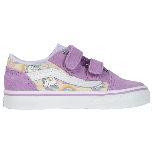 

Vans Girls Vans Old Skool - Girls' Toddler Shoes Purple/Pink Size 04.0