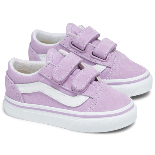 

Vans Girls Vans Old Skool V - Girls' Toddler Skate Shoes Lupine/White Size 8.0