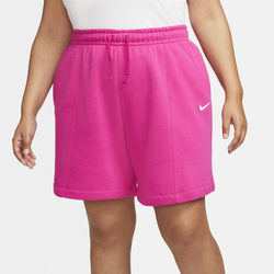 Women's - Nike Plus Size ESS CLCTN Fleece Shorts - Active Pink/White