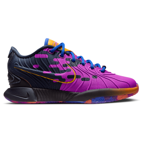

Boys Nike Nike Lebron XXI SE - Boys' Grade School Basketball Shoe Blue/Gold/Purple Size 05.0