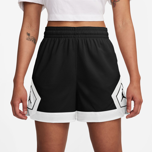 

Jordan Womens Jordan Sport Diamond Shorts 4" - Womens Black/White Size S