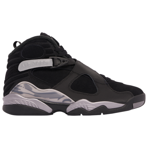 

Boys Jordan Jordan Retro 8 Winter - Boys' Grade School Basketball Shoe Silver/Grey/Black Size 04.0