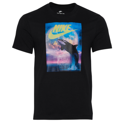 

Nike Sportswear Mens Nike Sportswear Whale FTRA Photo T-Shirt - Mens Black Size M