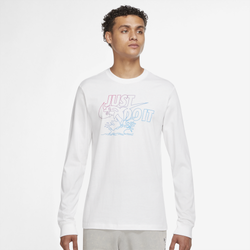 Men's - Nike Brand Riff Graphic Longsleeve T-Shirt - White/Multi