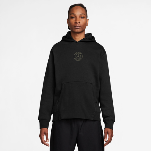 

Jordan Mens Jordan PSG HBR Fleece Pullover - Mens Black/Cargo Khaki Size XXL