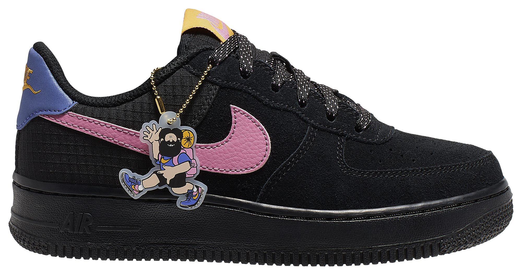 nike air force 1 low black grade school