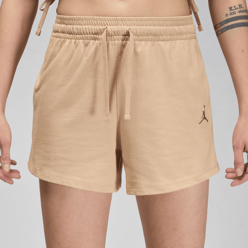 WOMENS - Jordan Knit SLD Core Shorts - Legend Brown