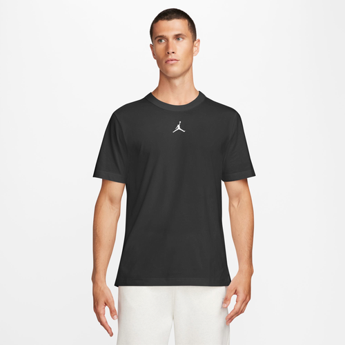 

Jordan Mens Jordan Dri-FIT Sport Short Sleeve Top - Mens Black/White Size L