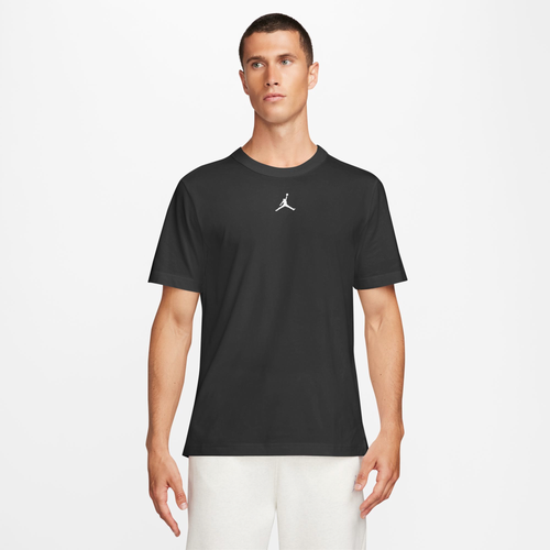 

Jordan Mens Jordan Dri-FIT Sport Short Sleeve Top - Mens White/Black Size M