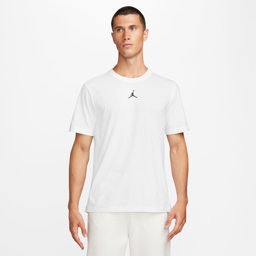 

Jordan Mens Jordan Dri-FIT Sport Short Sleeve Top - Mens White/Black Size M