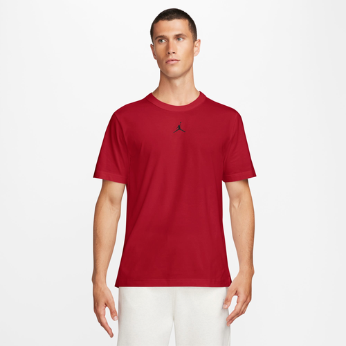 

Jordan Mens Jordan Dri-FIT Sport Short Sleeve Top - Mens Black/Gym Red Size M