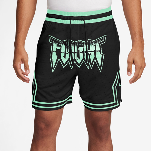 

Jordan Mens Jordan Dri-FIT HBR Diamond Shorts - Mens Black/Mint Foam Size XL