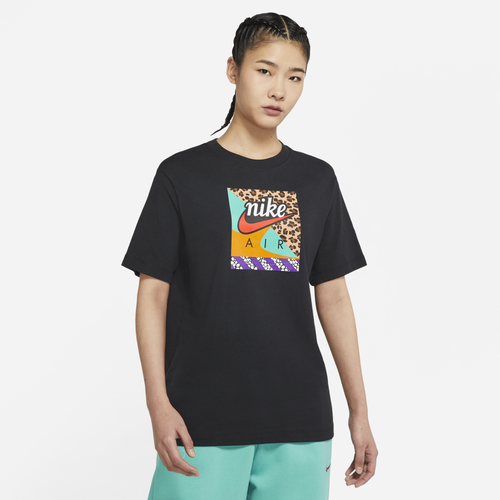 

Nike Womens Nike Air Loom T-Shirt - Womens Black/Multi Size XS