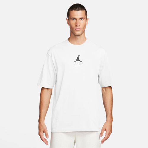 

Jordan Mens Jordan Flight MVP '85 Short Sleeve Crew - Mens White/Black/Pure Platinum Size M