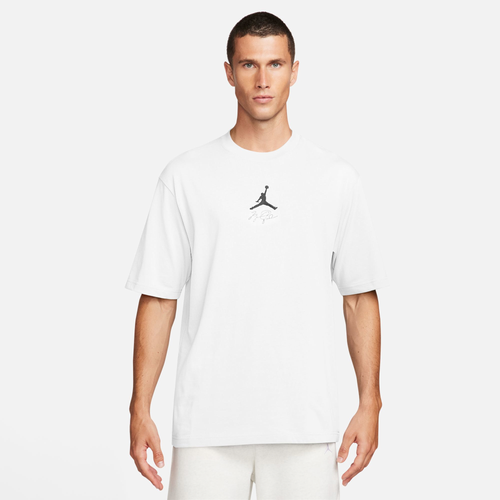 

Jordan Mens Jordan Flight MVP '85 Short Sleeve Crew - Mens White/Black/Pure Platinum Size S