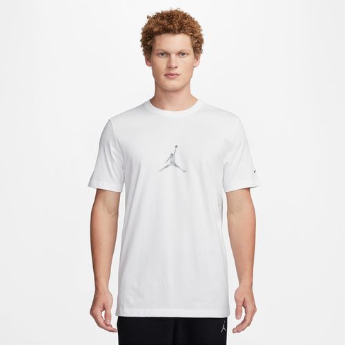 Jordan Mens  Flight Mvp Gx Short Sleeve Crew T-shirt In White/white