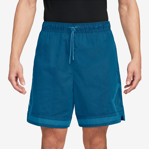 Shop Jordan Mens  Essential Statement Washed Diamond Shorts In Blue/blue