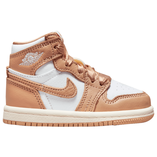 

Jordan Girls Jordan Retro 1 High Og V2 - Girls' Toddler Basketball Shoes Praline/White/Sail Size 06.0