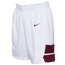 Nike Team Dri-FIT Stock Overtime Shorts - Men's White/Dark Maroon