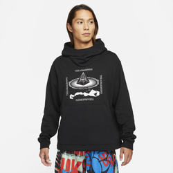 Men's - Nike Pullover Hoodie - Black/White
