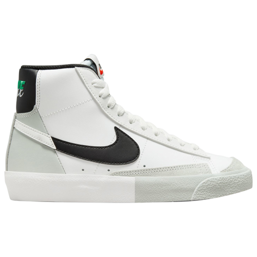 

Nike Boys Nike Blazer Mid '77 SE - Boys' Grade School Shoes Summit White/Black/Silver Size 05.5