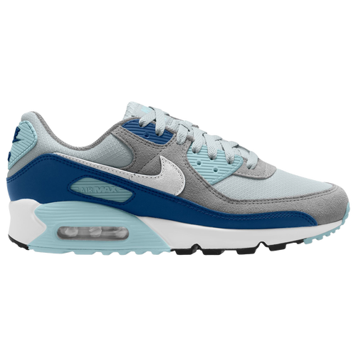 

Nike Mens Nike Air Max 90 - Mens Running Shoes White/Blue/Grey Size 10.0