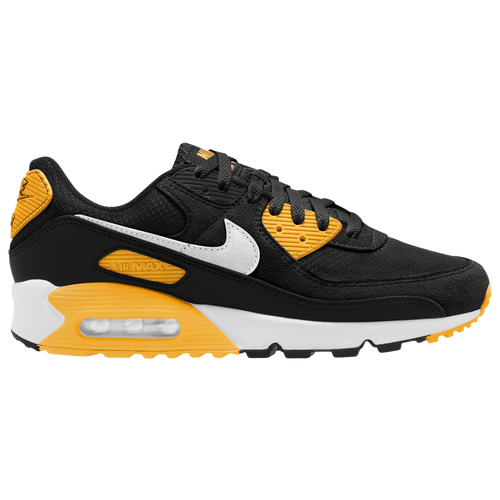 

Nike Mens Nike Air Max 90 - Mens Running Shoes Black/White/Gold Size 10.0