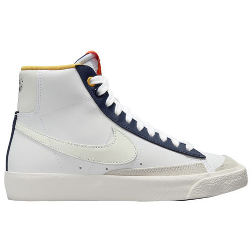 

Nike Boys Nike Blazer Mid '77 - Boys' Grade School Basketball Shoes White/Midnight Navy/Safety Orange Size 06.0