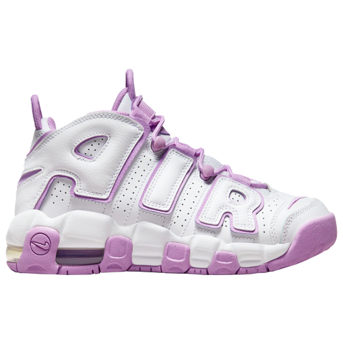 

Boys Nike Nike Air More Uptempo - Boys' Grade School Basketball Shoe White/Rush Fuchsia Size 07.0