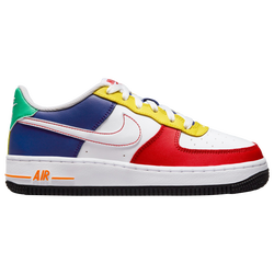 Boys' Grade School - Nike Air Force 1 Low LV8 - University Red/White/Deep Royal Blue