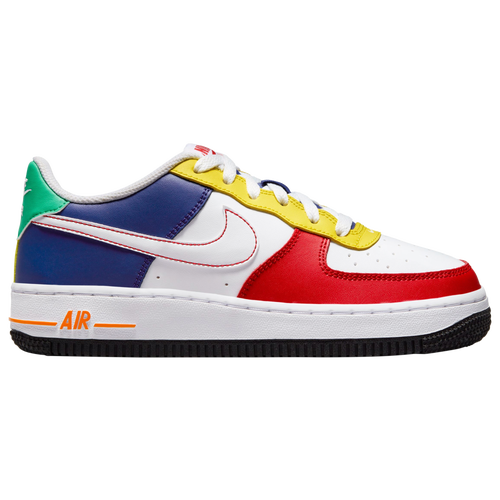 

Nike Boys Nike Air Force 1 Low LV8 - Boys' Grade School Basketball Shoes University Red/White/Deep Royal Blue Size 3.5