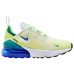 Boys' Preschool - Nike Air Max 270 ESS - Light Lemon/White/Royal