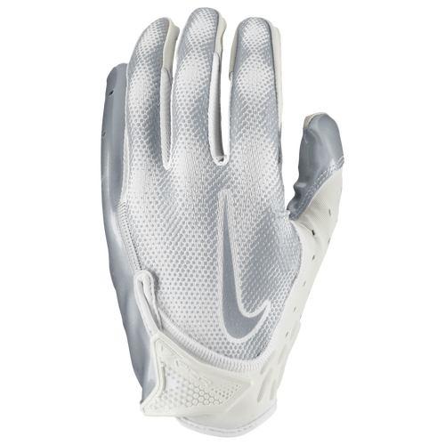 

Nike Mens Nike Vapor Jet 7.0 Receiver Gloves - Mens White/Metallic Silver/Metallic Silver Size XXL