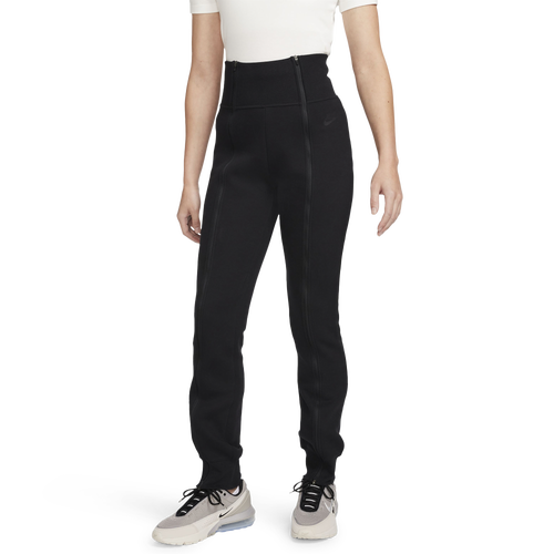 

Nike Womens Nike NSW Tech Fleece Slim Zip Pants - Womens Black/Black Size XS