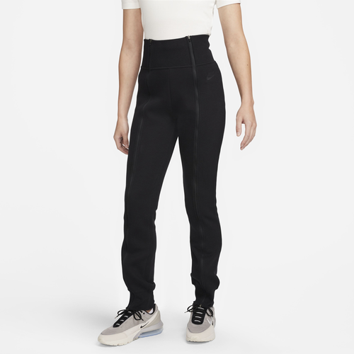 Nike Womens  Nsw Tech Fleece Slim Zip Pant In Black/black