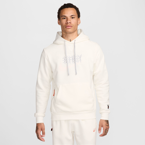 Nike Mens  Dri-fit Standard Issue Pullover Hoodie In Sail/cosmic Clay