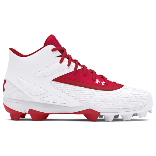 

Under Armour Mens Under Armour Leadoff Mid 3.0 - Mens Baseball Shoes Red/White/Red Size 12.5