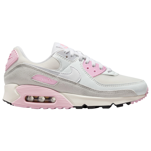 

Nike Womens Nike Air Max 90 - Womens Running Shoes White/Sail/Medium Soft Pink Size 11.0