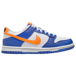 Boys' Grade School - Nike Dunk Low - Blue Joy/Bright Mandarin