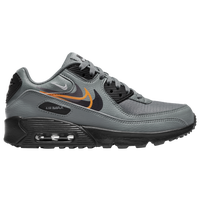 Nike air max 90 leather black/white/violet grade school outlet kids' shoe