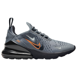 Boys' Grade School - Nike Air Max 270 - Grey/Black/Orange