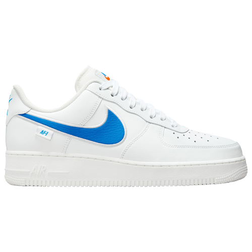 

Nike Mens Nike Air Force 1 Low '07 - Mens Shoes White/Blue/Orange Size 12.0