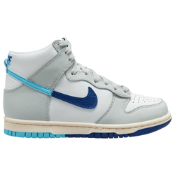 Boys' Grade School - Nike Dunk High SE - Summit White/Baltic Blue